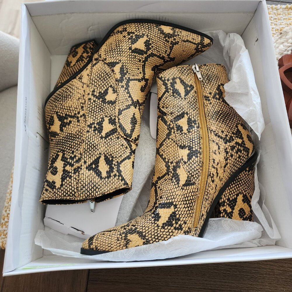 Steve Madden Snakeskin Bootie